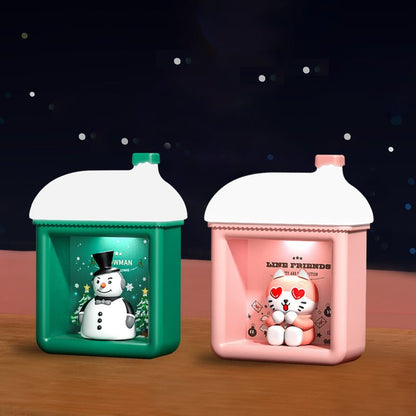 هدايا عيد الميلاد الإبداعية من مصابيح ليلية