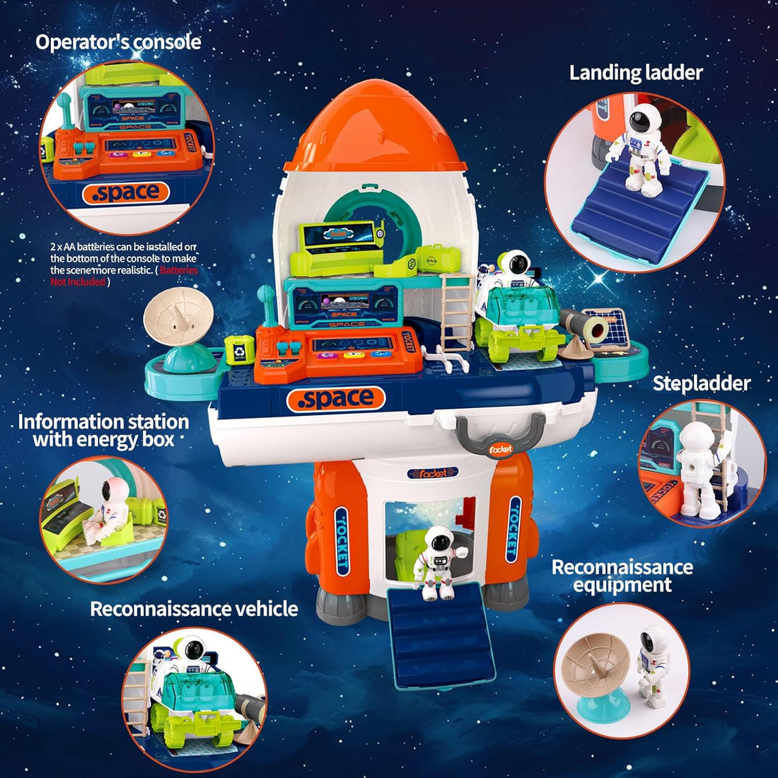 ألعاب صواريخ فضائية للأطفال